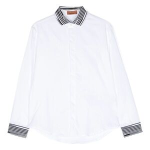 MISSONI kids
Boys Branded Shirt in White knit cuff N collar size 13